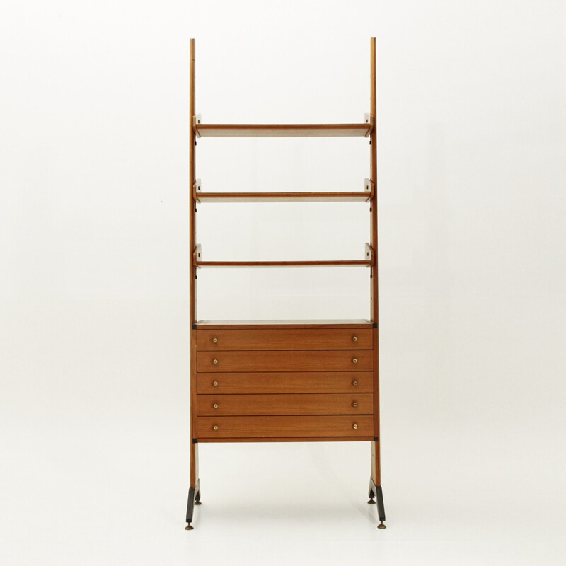 Italian teak wall unit by AV Arredamenti Contemporanei - 1960s