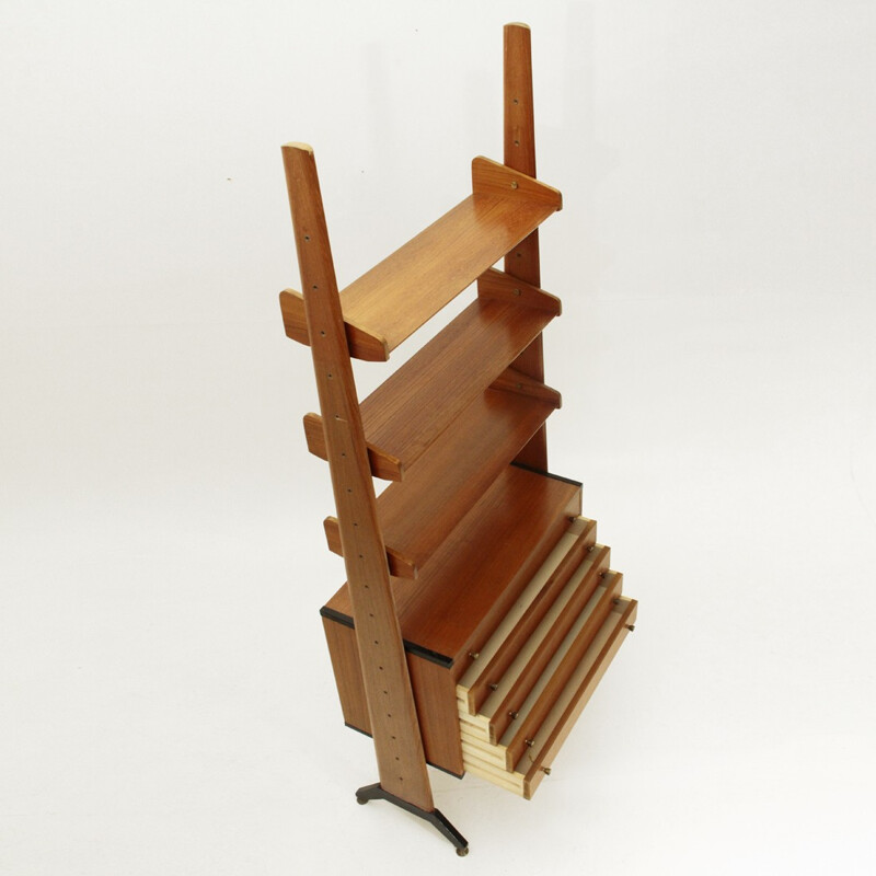 Italian teak wall unit by AV Arredamenti Contemporanei - 1960s