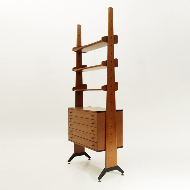 Italian teak wall unit by AV Arredamenti Contemporanei - 1960s