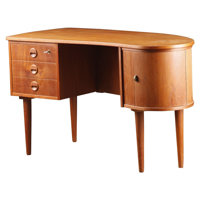 Danish desk in teak, Kaï KRISTIANSEN - 1960s