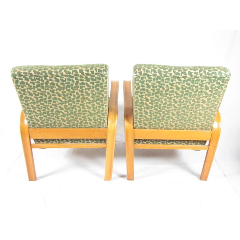 Pair of Armchairs by Jindřich Halabala for UP Závody Brno - 1940s