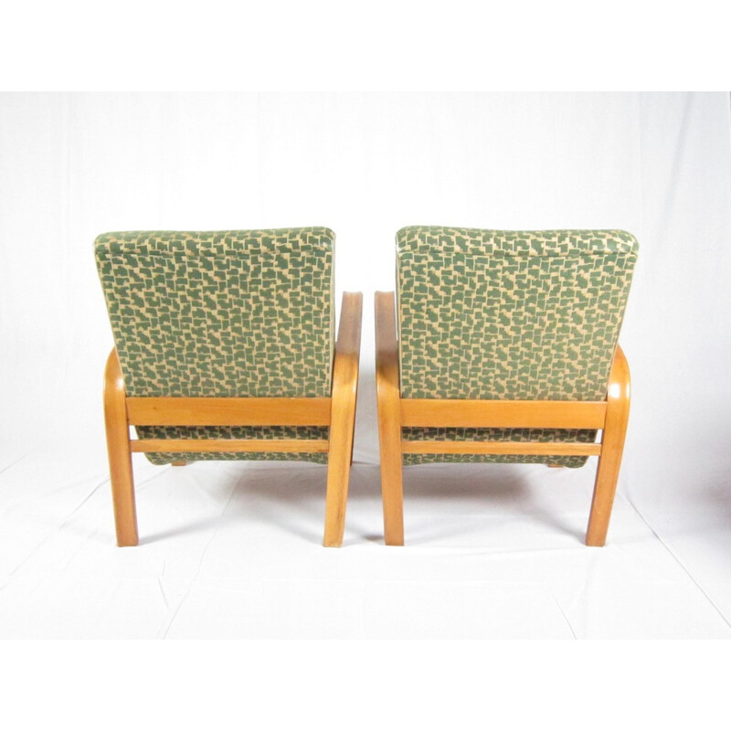 Pair of Armchairs by Jindřich Halabala for UP Závody Brno - 1940s