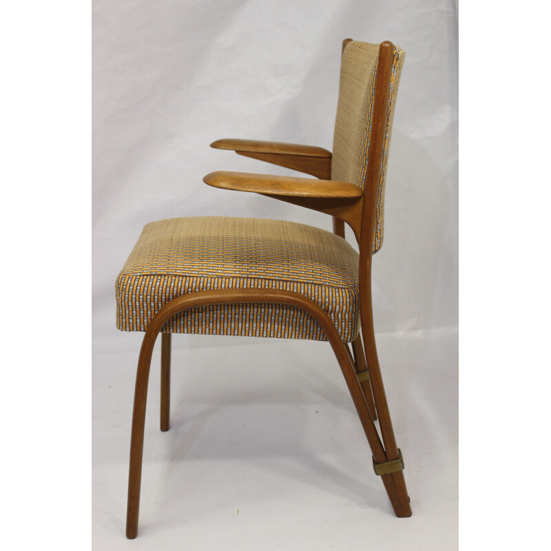 Wood Bow Armchair by Wilhelm Von Bode for Steiner - 1948