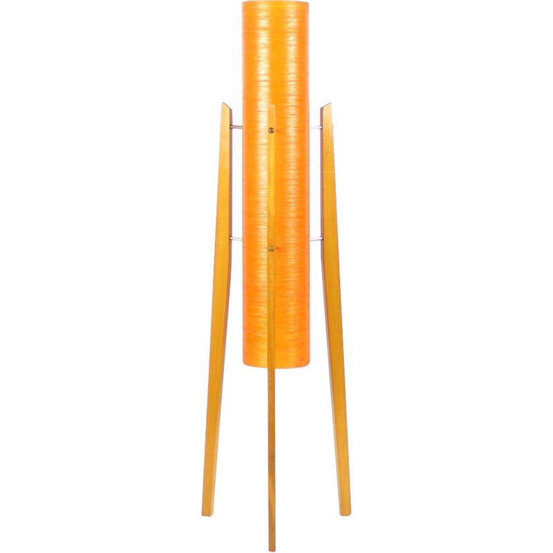 Lampe vintage tchécoslovaque "Rocket" orange de Novoplast - 1960