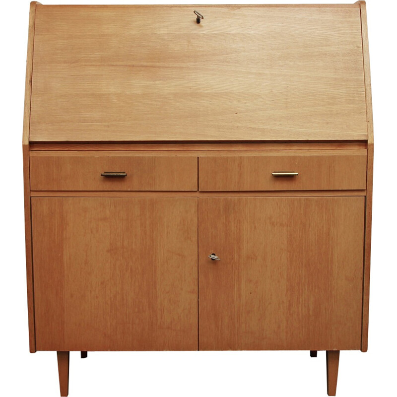 Vintage German Secretary in ash - 1960s 