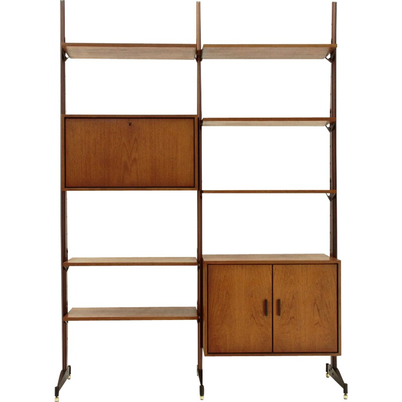 Italian teak wall unit - 1960s