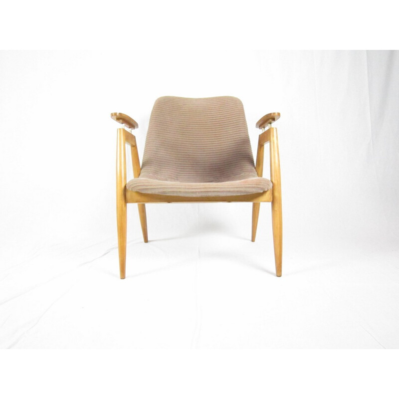 Vintage fauteuil van Miroslav Navrátil, Tsjechoslowakije - 1950