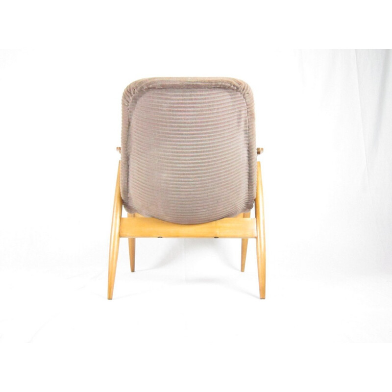 Vintage fauteuil van Miroslav Navrátil, Tsjechoslowakije - 1950