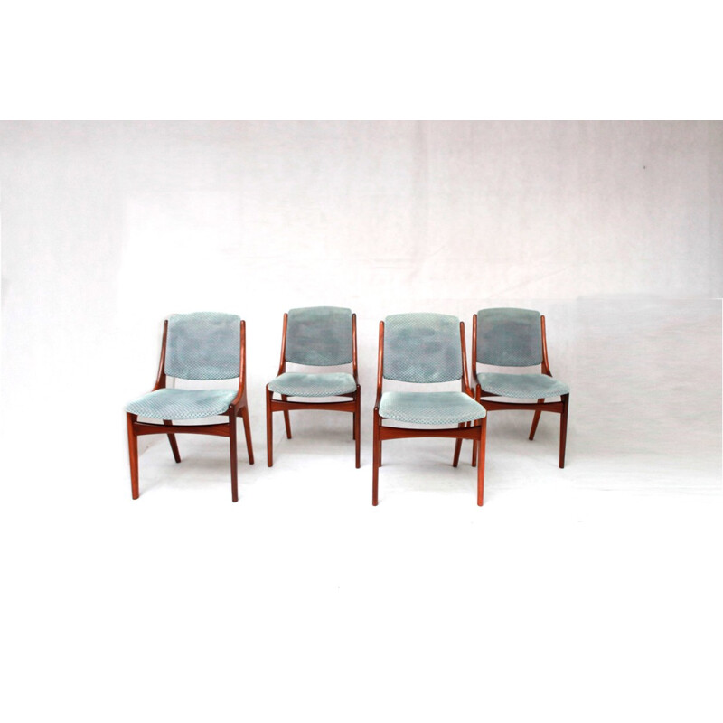 Set of 4 Mahjongg chairs - 1960s