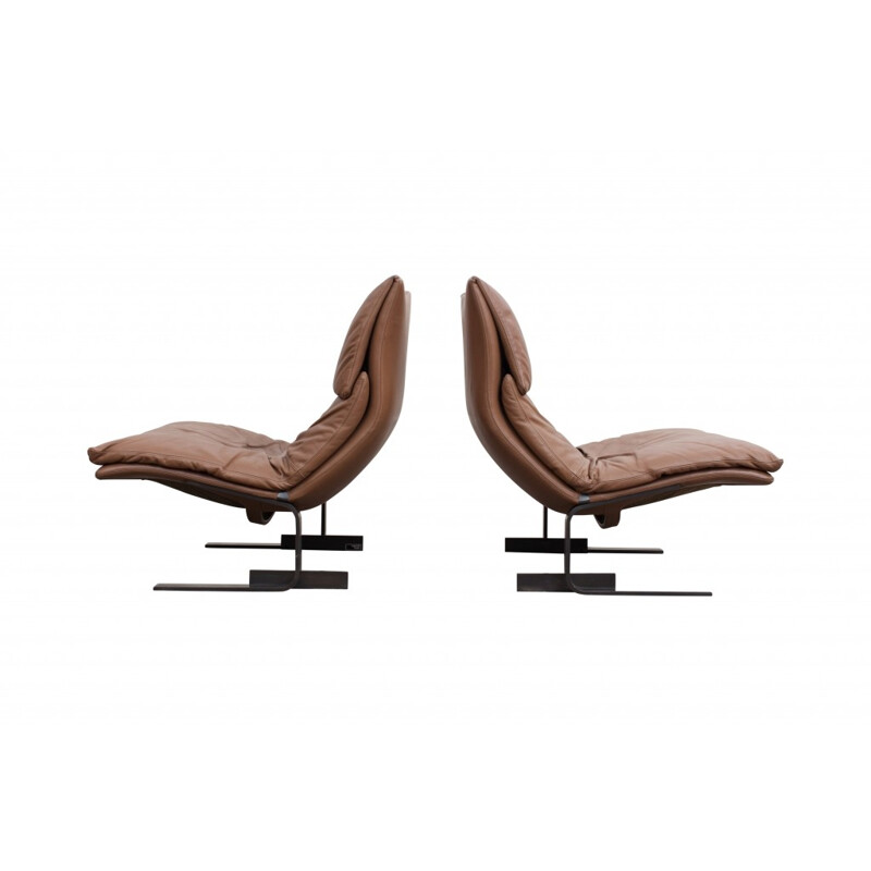 2 fauteuils lounge 'onda Wave' de Giovanni Offredi - 1970