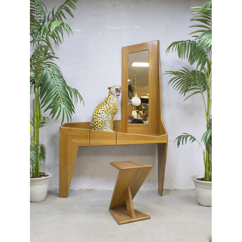 Vintage unique design asymmetric dressing table - 1960s