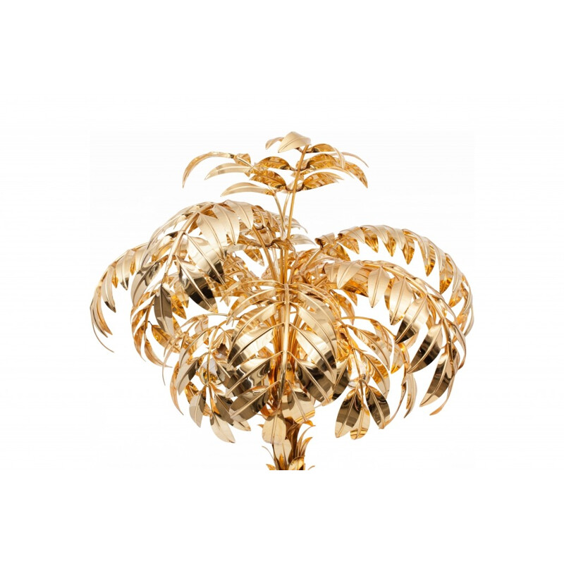 Brass Palmtree Floor Lamp by Hans Kögl - 1970s