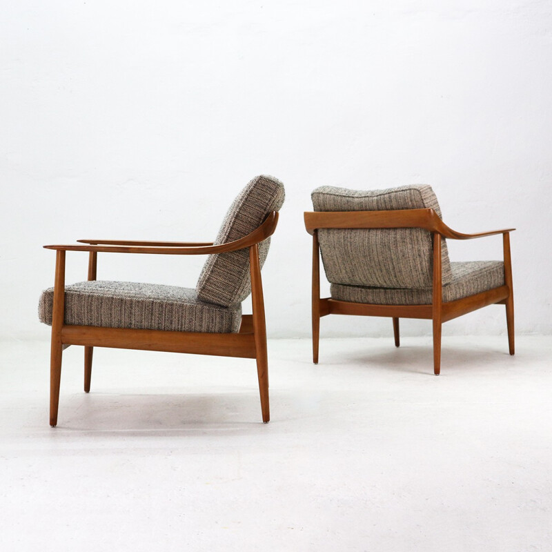 Antimott Cherrywood Armchair by Knoll - 1960s