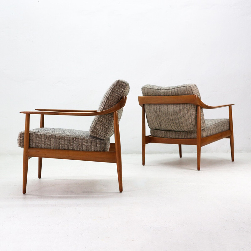 Fauteuil en cerisier par Knoll antimott - 1960