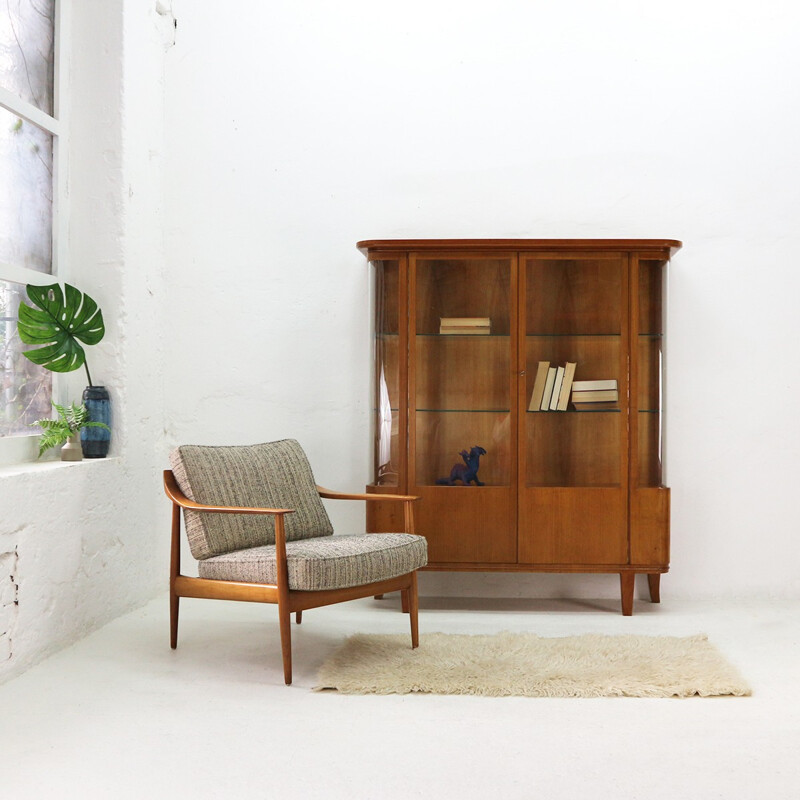 Antimott Cherrywood Armchair by Knoll - 1960s