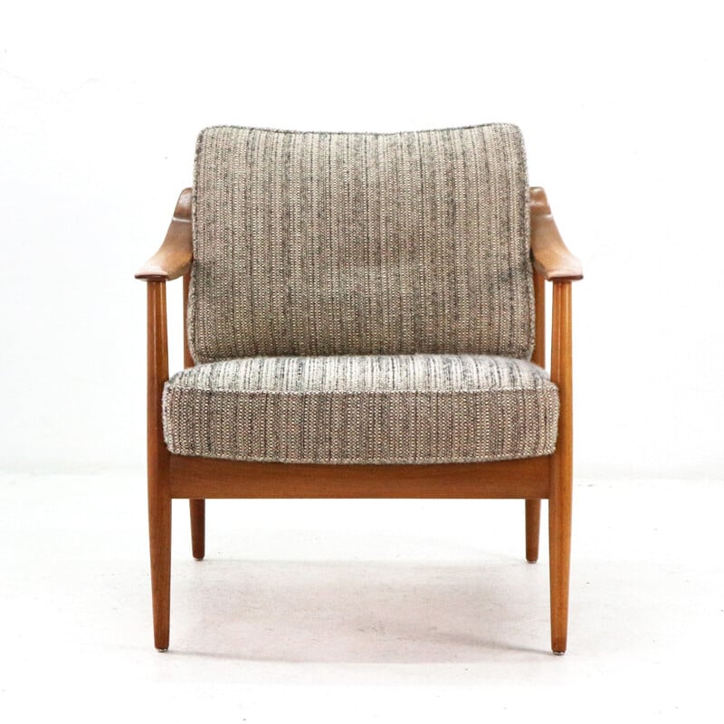 Antimott Cherrywood Armchair by Knoll - 1960s