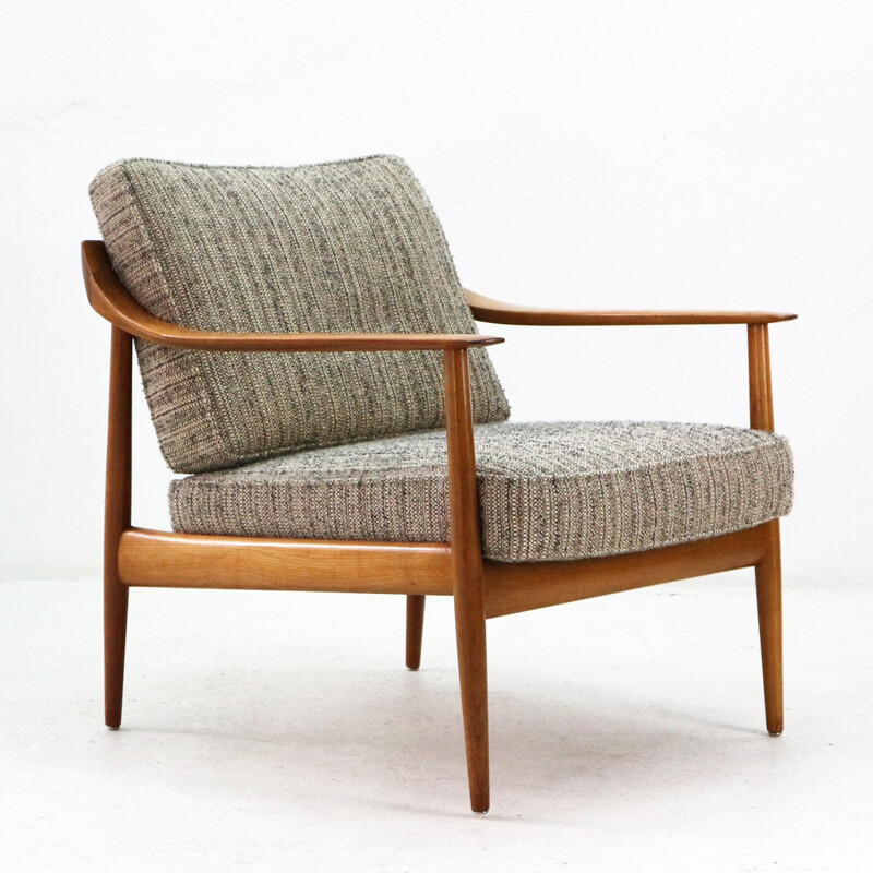 Antimott Cherrywood Armchair by Knoll - 1960s