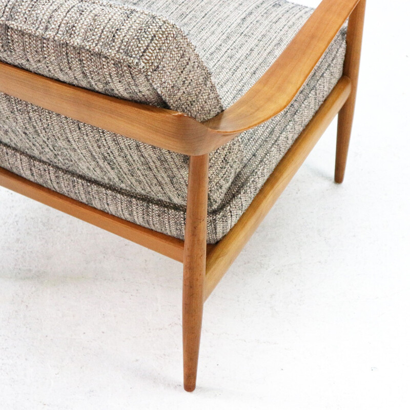 Antimott Cherrywood Armchair by Knoll - 1960s