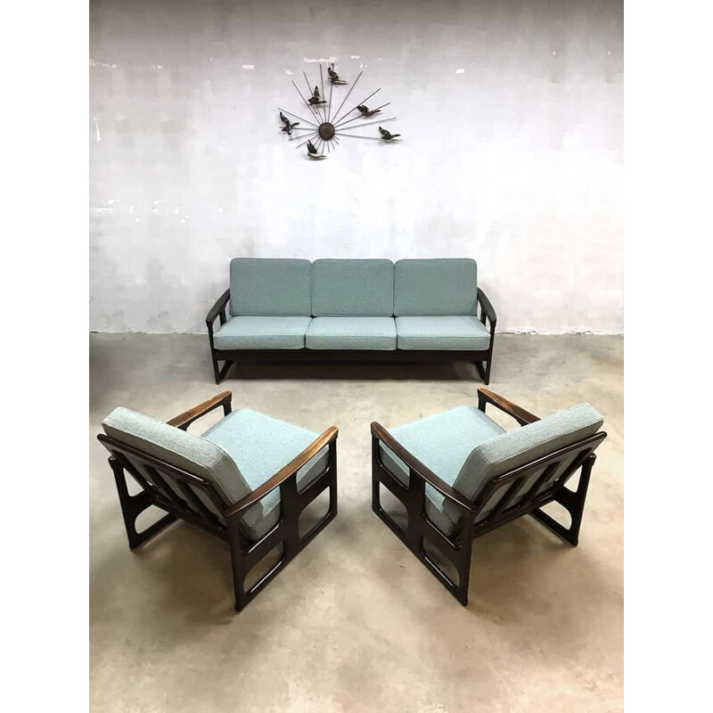 Vintage lounge set Danish design sofa chairs - 1960s