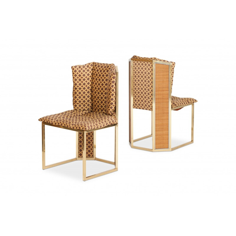 6 Italian Dining Chairs by Romeo Rega - 1970s