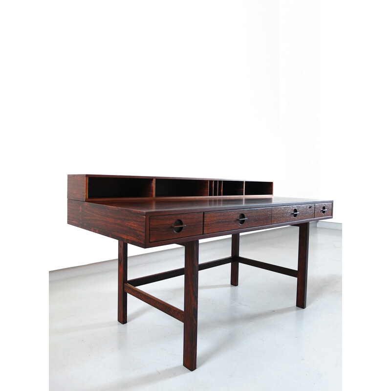Flip Top Desk in Rosewood by Peter Løvig NielsenJens Quistgaard, Denmark - 1966