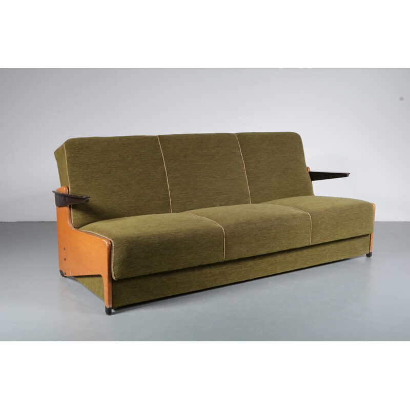 Vintage 3-Seater sleeping sofa - 1950s