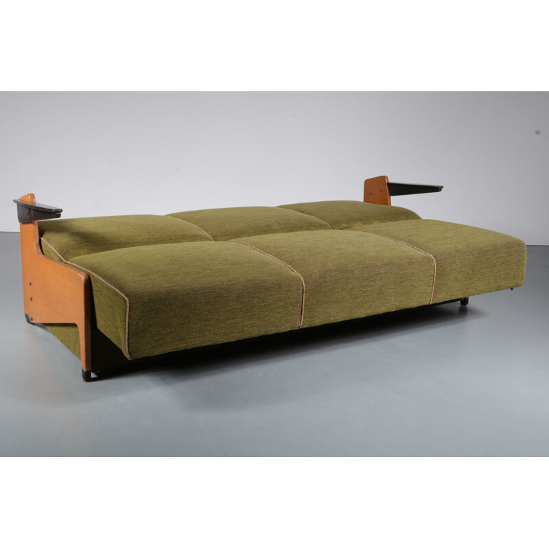 Vintage 3-Seater sleeping sofa - 1950s