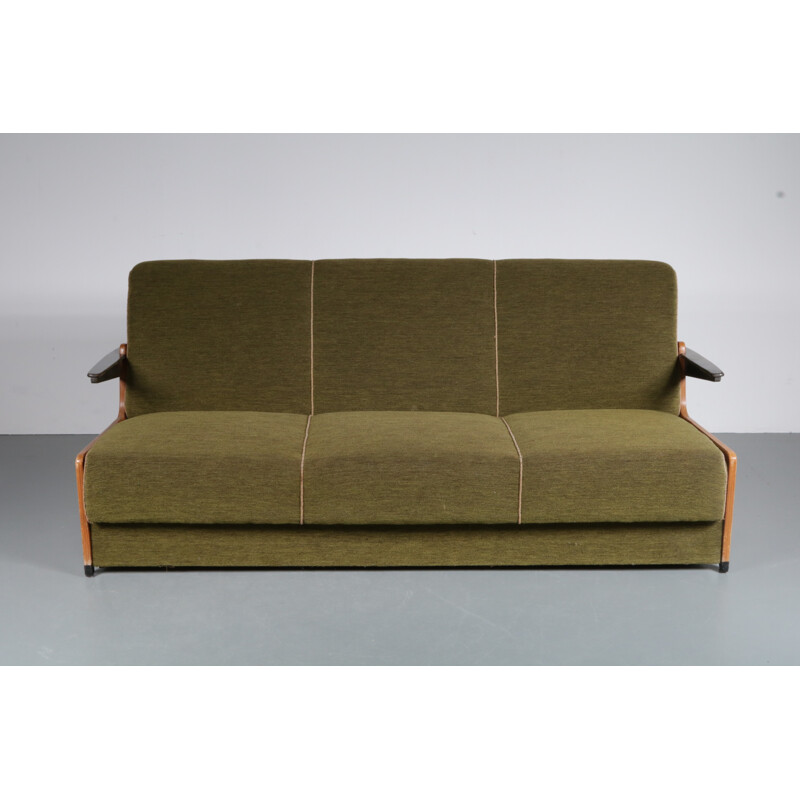 Vintage 3-Seater sleeping sofa - 1950s