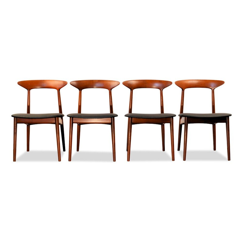 Danish design teak dining chairs by Kurt Østervig for Brande Mobelindustri - 1960s
