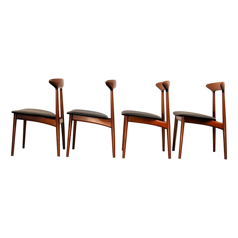 Danish design teak dining chairs by Kurt Østervig for Brande Mobelindustri - 1960s