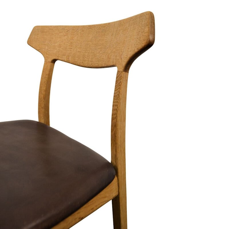 Danish design oak dining chairs by Henning Kjaernulf for Bruno Hansen - 1960s