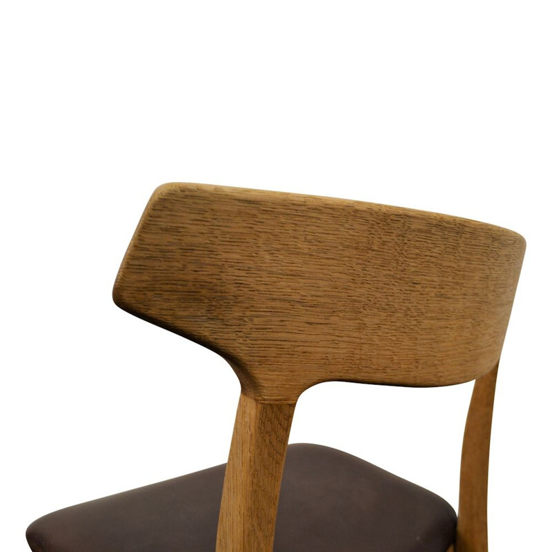 Chaises en chêne design danois par Henning Kjaernulf pour Bruno Hansen - 1960