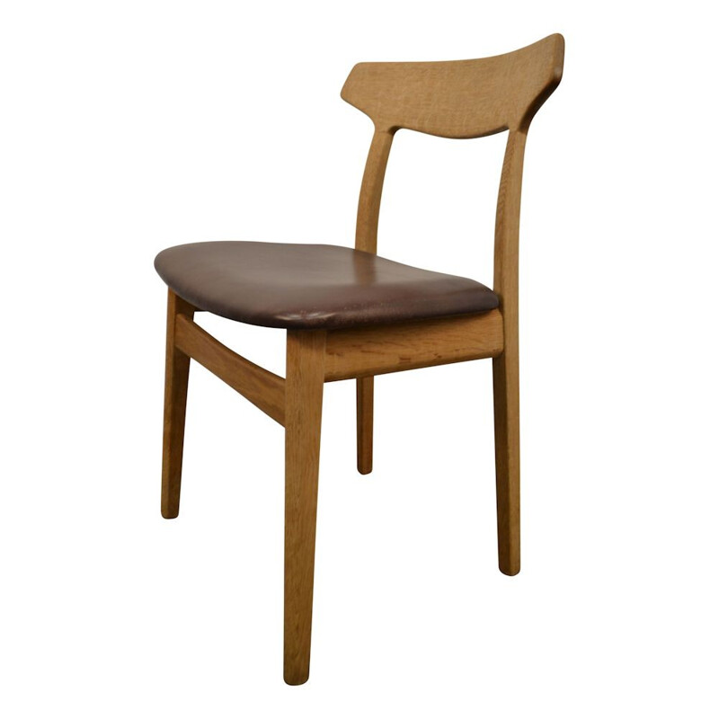 Danish design oak dining chairs by Henning Kjaernulf for Bruno Hansen - 1960s