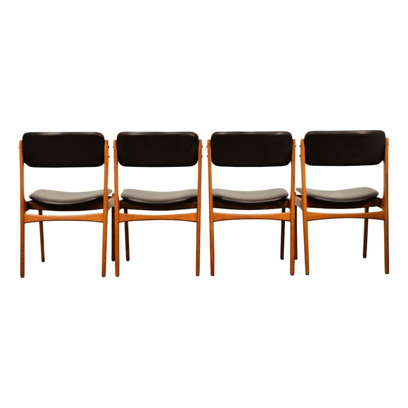 Danish teak dining chairs by Erik Buch - 1960s