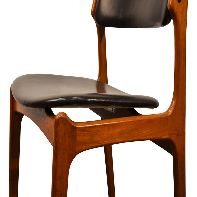 Danish teak dining chairs by Erik Buch - 1960s