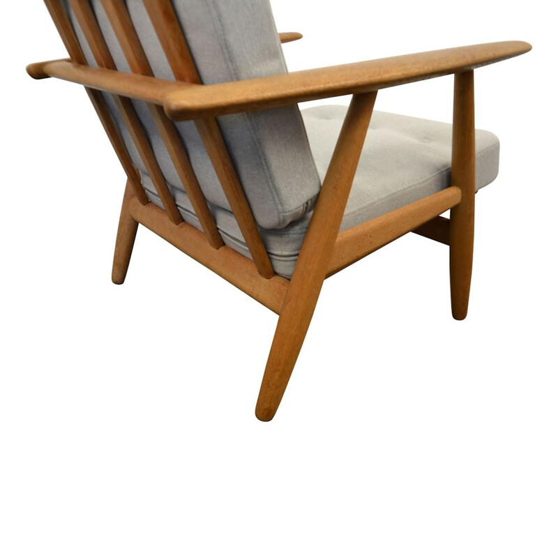 Vintage oak lounge chair by Hans Wegner for Getama - 1950s