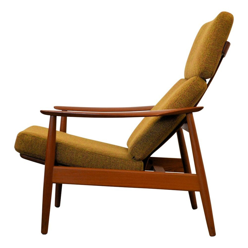 Fauteuil lounge Danois FD-164 en teck par Arne Vodder - 1960