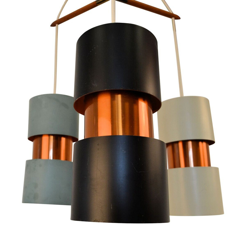 Lámpara de suspensión de estilo vintage de Jo Hammerborg - 1960