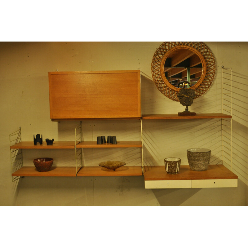 Scandinavian wall unit system by Nisse Strinning - 1950s