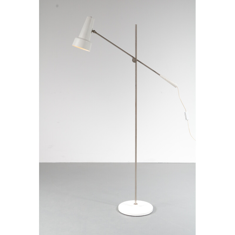 Minimalist floor lamp by Willem HAGOORT - 1950s