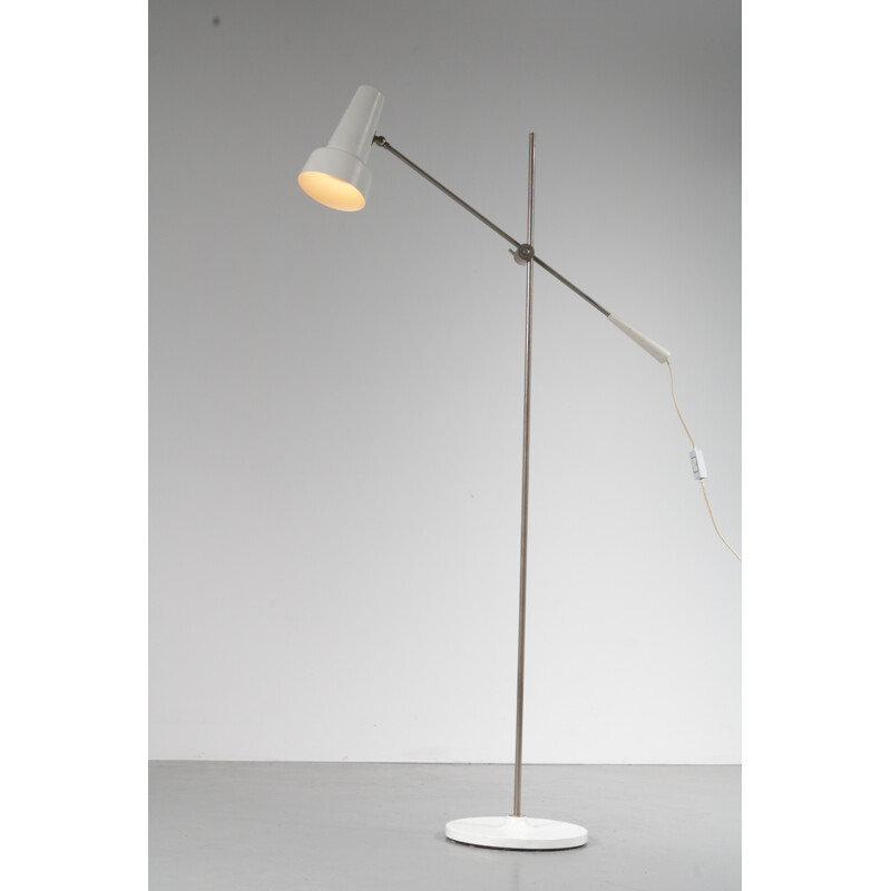 Minimalist floor lamp by Willem HAGOORT - 1950s