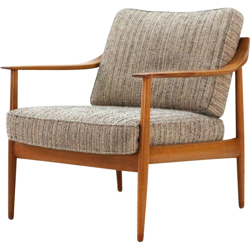 Antimott Cherrywood Armchair by Knoll - 1960s