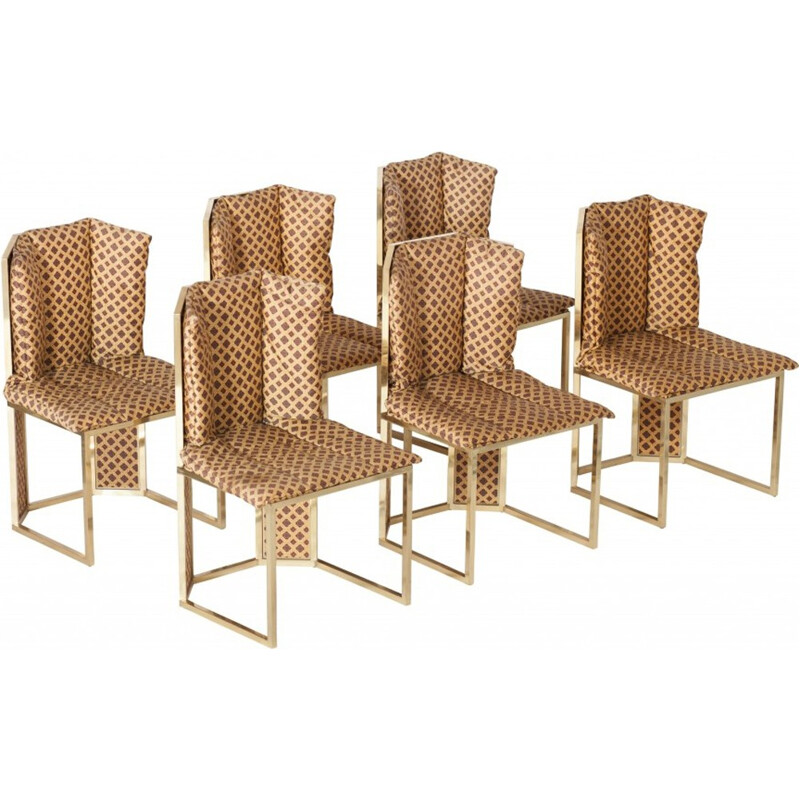 6 Italian Dining Chairs by Romeo Rega - 1970s