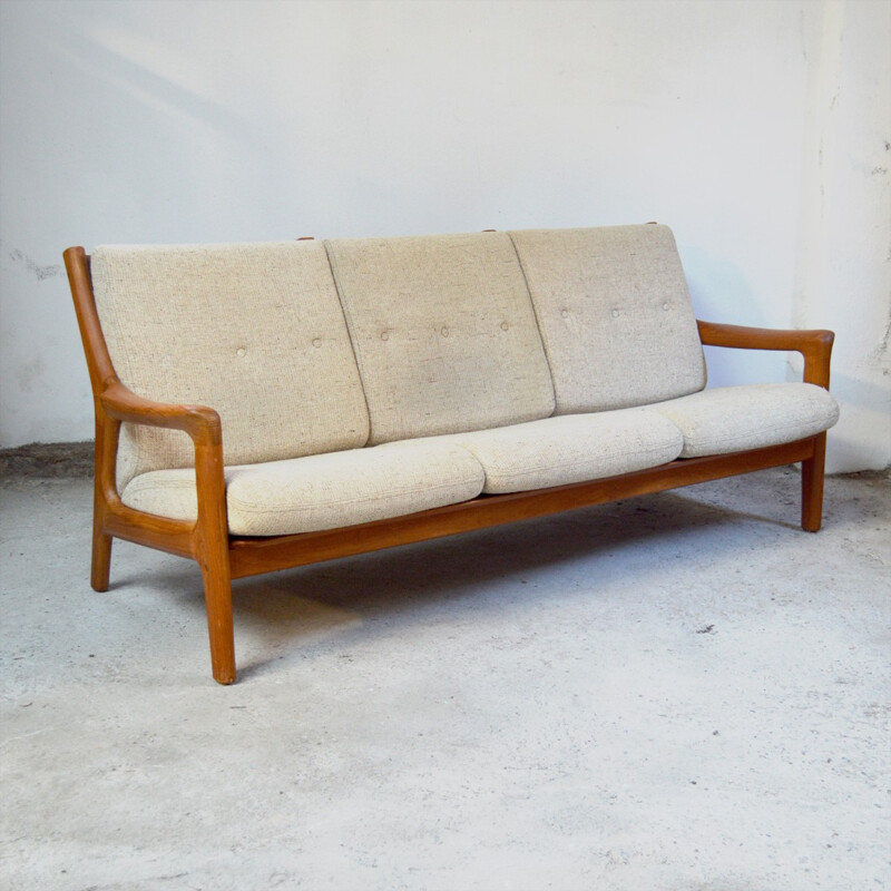 Danish teak sofa 3 seater - 1960s