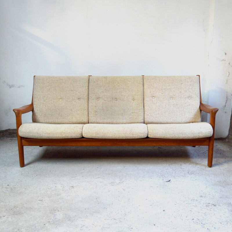 Danish teak sofa 3 seater - 1960s