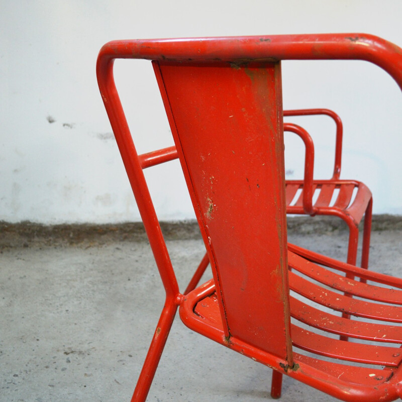 Set of 4 Tolix armchairs model T4 - 1950s