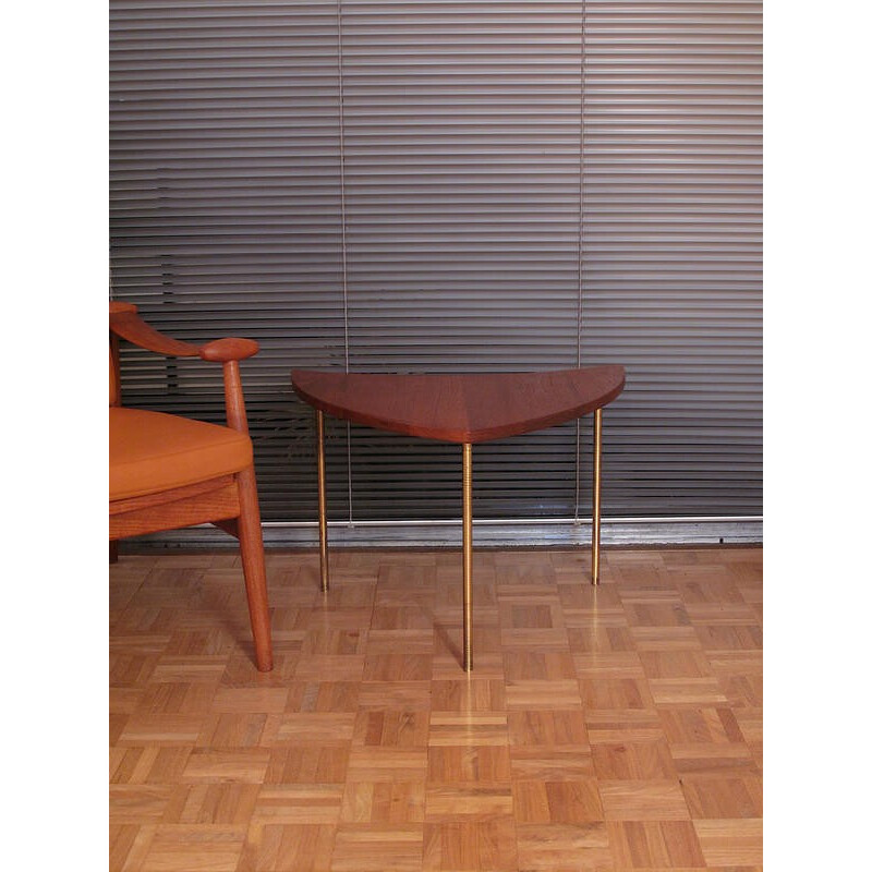 Solid Teak Side Table by Peter Hvidt & Orla Molgaard Nielsen - 1960s