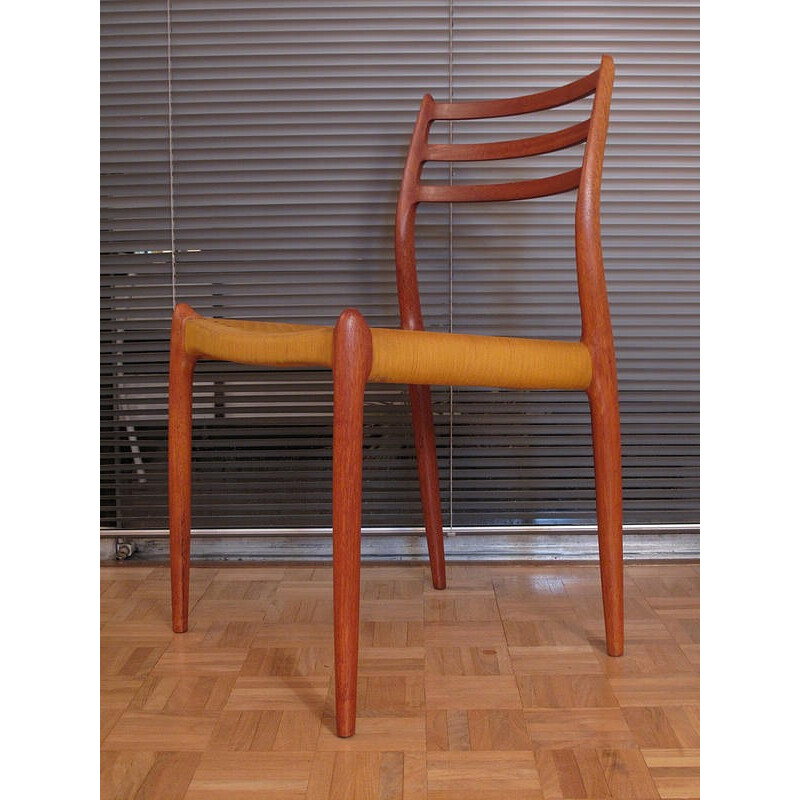 Ensemble de 4 chaises en teck modèle 78 de Niels Moller pour J.L Mollers Nobelfabrik - 1960