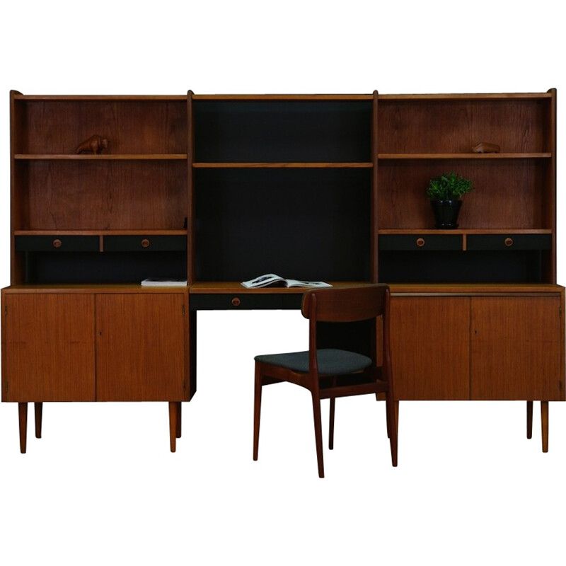 Classic wall unit in teak wood - 1960s