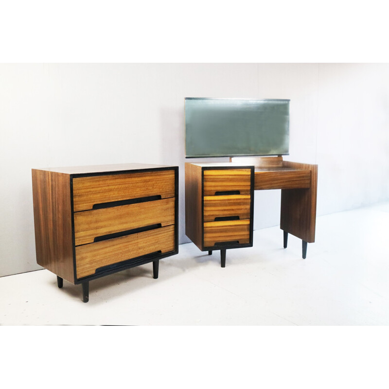 Stag C range dressing table chest drawers set by John and sylvia Reid - 1960s
